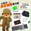 【emirai】防災快跑電力組-200W儲能小瓦力+30W高機動太陽能板+Type-C充電背繩+小瓦力收納袋(62500mAh)