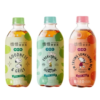 【惜惜】康普茶氣泡飲420mlx2箱(共48入;荔枝蘋果/酸甜青梅/薄荷檸檬)