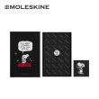 【MOLESKINE】史努比限量筆記本禮盒/史努比迷/L型/黑(含史努比刺繡貼)