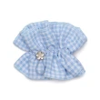 【Rockfish Weatherwear】SEERSUCKER SCRUNCHIE 泡泡紗 髮圈 髮飾 花朵 扣環 藍色