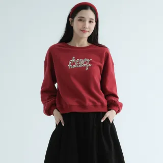 【PINK NEW GIRL】歡樂節慶風短版長袖上衣 X4301LG