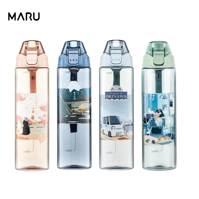 【Maru 丸山製研】Tritan吸管隨身水瓶750ml