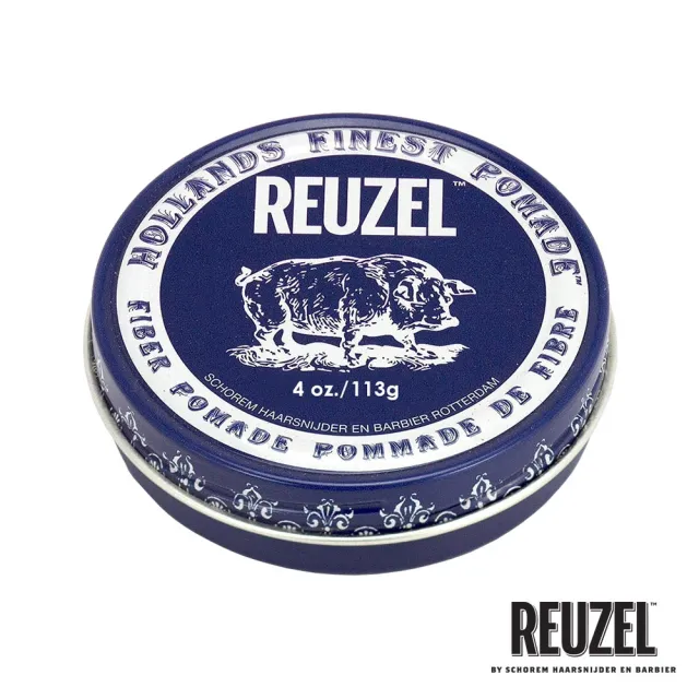 【REUZEL】荷蘭豬油 深藍豬強力纖維級水性髮泥 113g