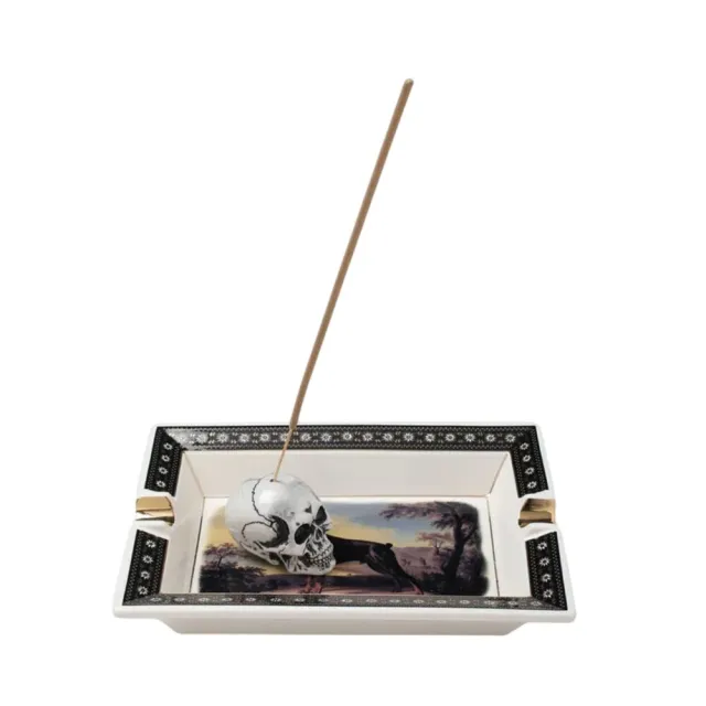 NEIGHBORHOOD】Neighborhood Square Incense Tray 線香台骷髏杜賓犬