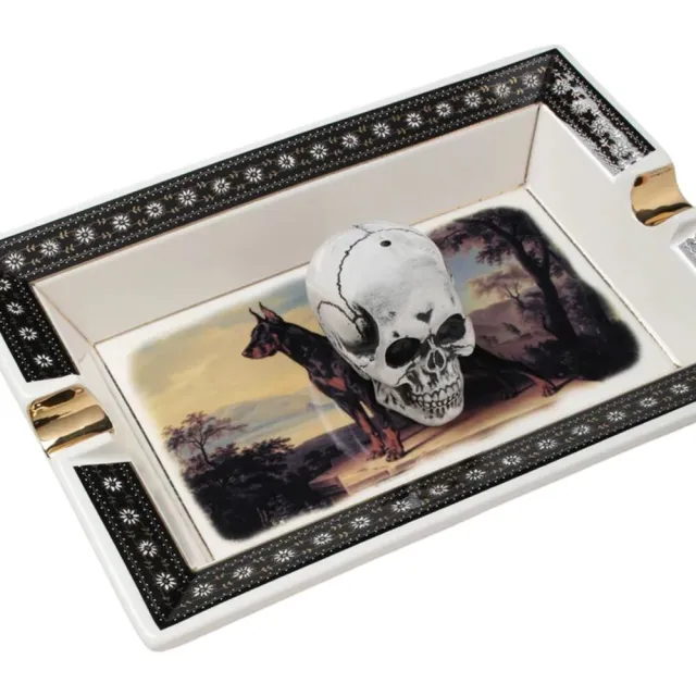 NEIGHBORHOOD】Neighborhood Square Incense Tray 線香台骷髏杜賓犬