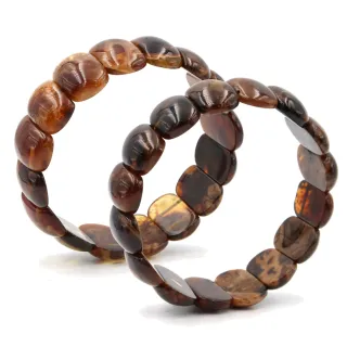 【JA-ME】天然琥珀溶洞根手排(年終慶/年貨節/招財開運/現貨/僅此一件)