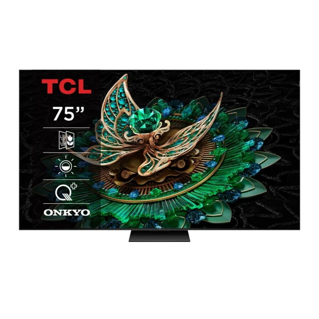 【TCL】58H快配★75型 4K QD Mini LED 120Hz Google TV 量子智能連網液晶顯示器-基本安裝(75C765)