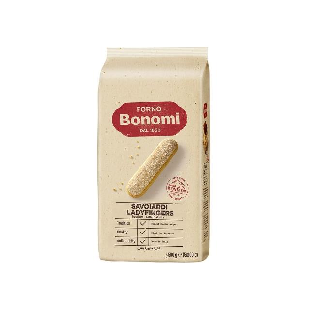 【Bonomi白朗妮】義大利 姆指餅乾500g(拇指餅乾 提拉米蘇  甜點)
