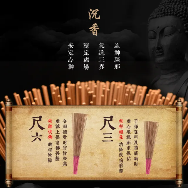 【富山香堂】頂級福壽迦楠沉香2入組_ 拜拜香 立香(敬神/祭祖/禮佛/淨化/天然環保)