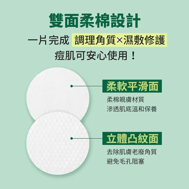 【曼秀雷敦】官方直營 Acnes積雪草舒緩修護棉片 70片 2入(舒緩痘肌不適 平衡油脂 溫和煥膚)