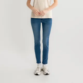 【Arnold Palmer 雨傘】女裝-彈性合身牛仔褲(淺藍色)