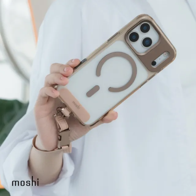 【moshi】二合一背帶/手腕帶 - 苔影綠(手機背帶 手機掛繩)