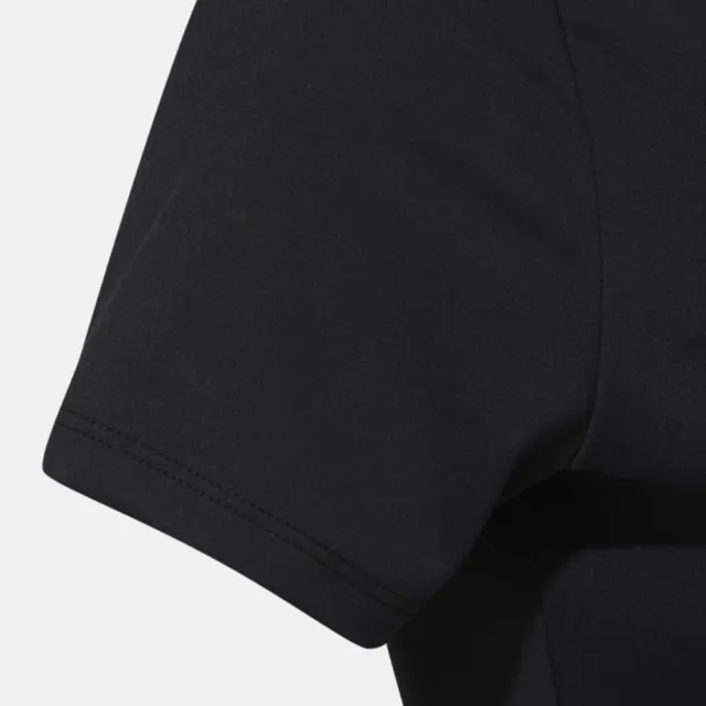 【DESCENTE】迪桑特 短袖上衣 女 短版 快排 WOMENS SEMI-CROPPED 黑 SQ322PTS72-BLK0