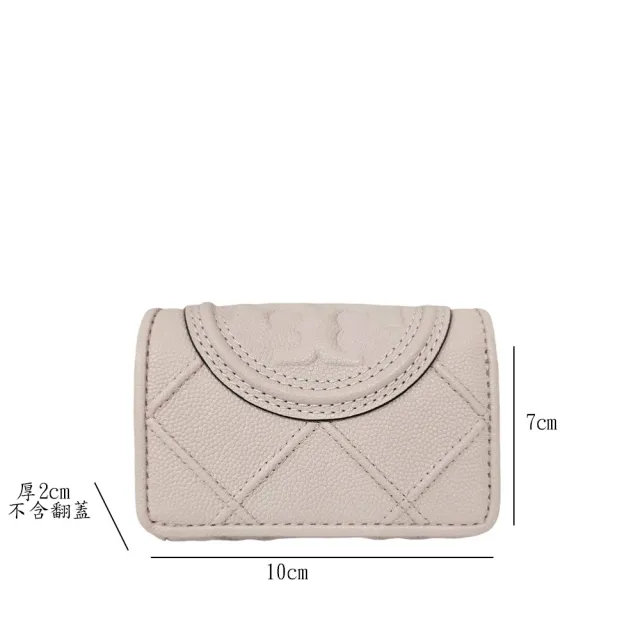 【TORY BURCH】TB Fleming 縫線納帕皮革三折短夾(贈原廠防塵袋紙袋送禮)