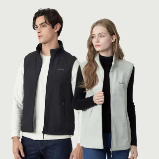【pierre cardin 皮爾卡登】網路獨家 男女同款 防潑水保暖立領機能背心(多色任選)