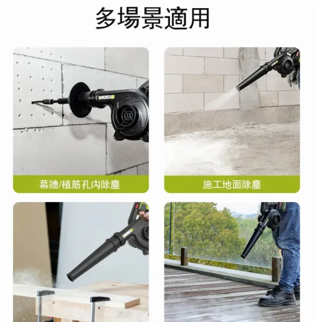 【WORX 威克士】20V 無刷鋰電吹風機(WU230S.9)