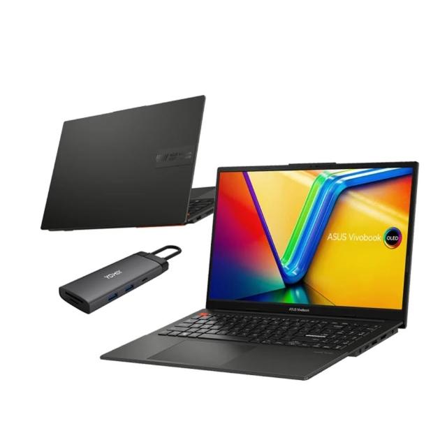 【ASUS】Type-C HUB組★15.6吋i5輕薄筆電(VivoBook S S5504VA/i5-13500H/16G/512G SSD/W11/EVO/2.8K OLED)