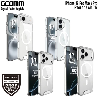 【GCOMM】Phone 17 / Pro Max / Pro / Air 磁吸晶透軍規防摔殼 Crystal Fusion MagSafe兼容(磁吸軍規防摔)