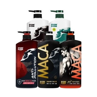 【澎澎MAN】沐浴乳-1200gx3(拋光瑪卡/麝香瑪卡/元氣炭/茶樹精華/抗都會污染)
