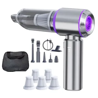 【SUiTU】無刷電機 ST-6653Plus 車用吸塵器(家車吹吸兩用 無線手持款 贈5濾芯+收納包)