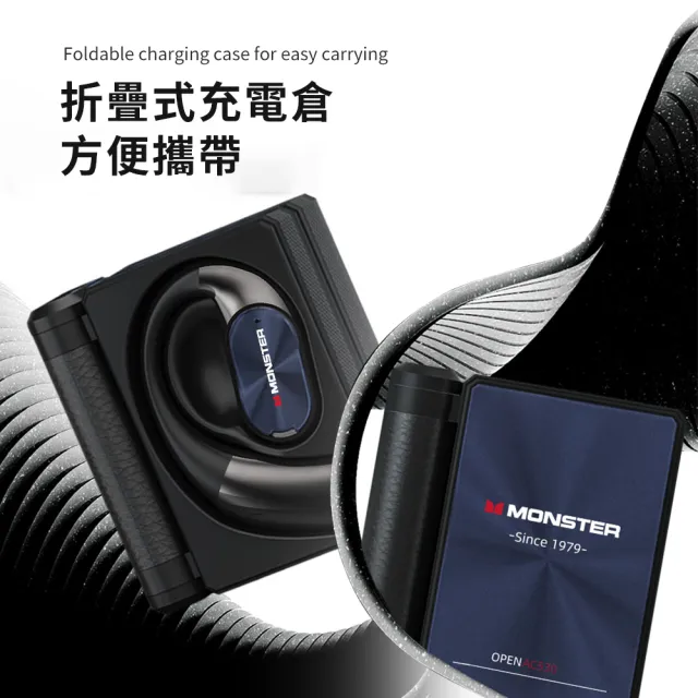 【MONSTER 魔聲】Open Ear OWS開放式藍牙耳機(AC530/藍牙6.0/真無線)