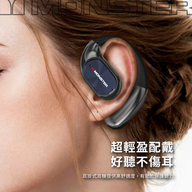 【MONSTER 魔聲】Open Ear OWS開放式藍牙耳機(AC530/藍牙6.0/真無線)