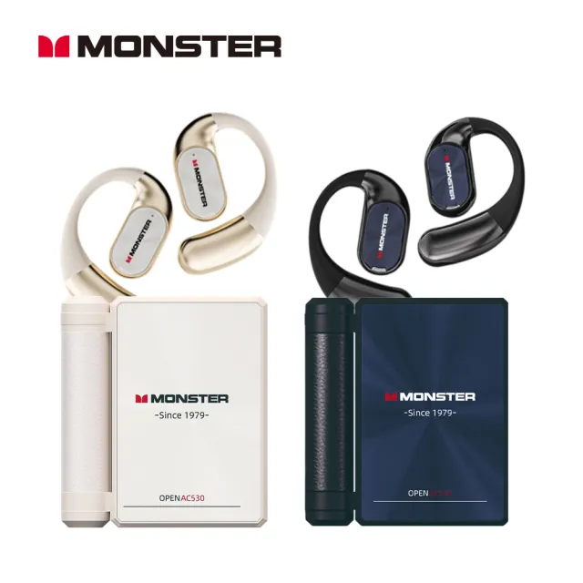 【MONSTER 魔聲】Open Ear OWS開放式藍牙耳機(AC530/藍牙6.0/真無線)