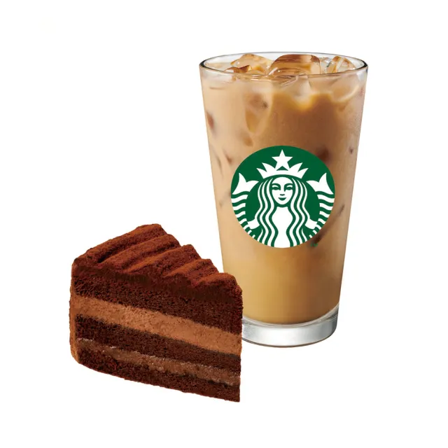 【STARBUCKS 星巴克】那堤蛋糕組合(大杯那堤+經典咖啡松露生巧克力蛋糕)