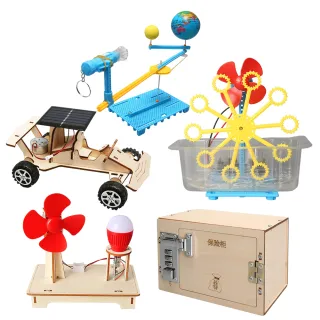 5入組 兒童STEAM科學實驗套(兒童益智玩具 小學生物理化學實驗材料 兒童教育 DIY 兒童禮物 聖誕禮物)