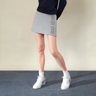 【ELLE ACTIVE】女款 運動風Logo短裙-灰色(EA25A2W2104#93)
