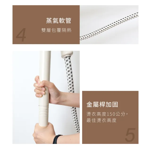 【KINYO】蒸立美掛燙機 直立式掛燙 衣物熨燙(HMH-8495)