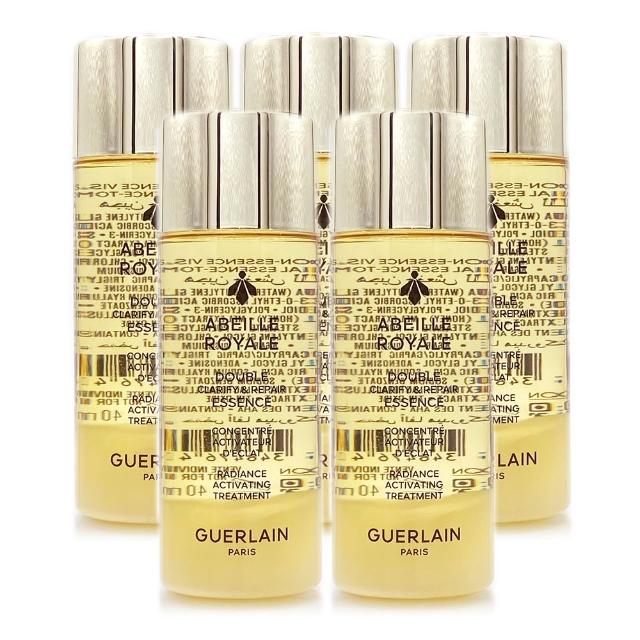 Guerlain嬌蘭皇家蜂王乳淨亮精華水40ml*4，全新美白系列，專為成人肌膚設計，適用於臉部與眼部。富含蜂王乳成分，提供深度滋養與亮膚效果，幫助改善肌膚暗沉，提升整體光采。依商品包裝顯示產地，儲存期限為3年，製造日期請詳見產品包裝標示。使用後如有異常現象請暫停使用並請教醫生。
