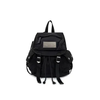 【MATIN KIM】官方旗艦 多口袋實用小型後背包(黑色)