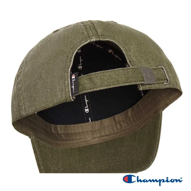 【Champion】官方直營 中性-RETRO CAMPUS 刺繡水洗棒球帽-綠色(U5CACCU04N4)