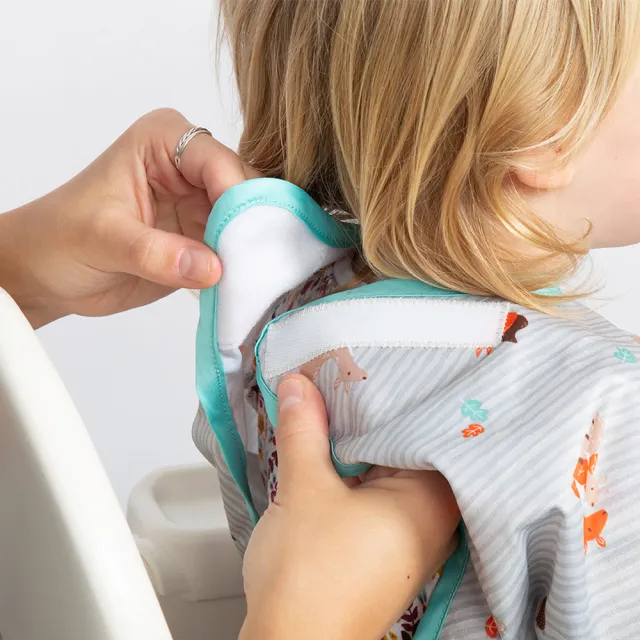 【英國BiBADO】防髒防水圍兜 短袖 副食品階段用(兒童畫畫衣/可結合學習餐具)