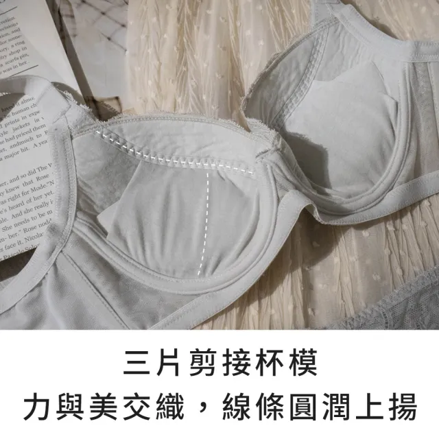 【玉如阿姨】純情逃脫內衣※0751深藍(B.C.D 罩 集中 渾圓 提托 台灣製)
