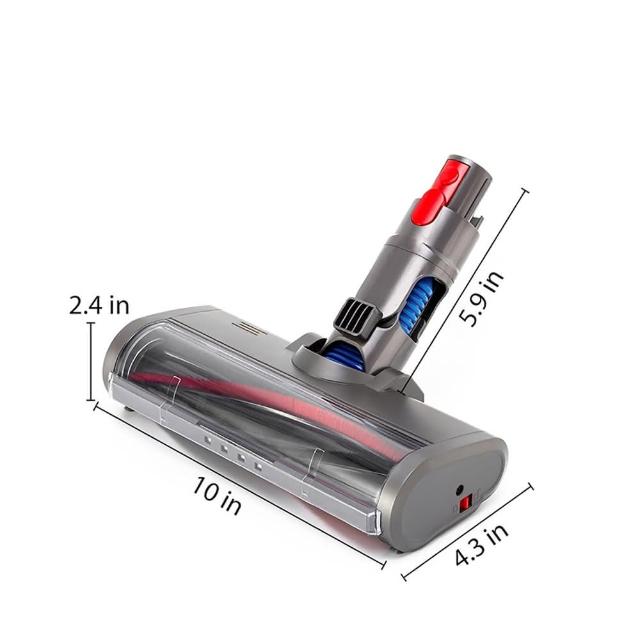 適用Dyson吸塵器電動毛刷地板刷頭 V6 V7 V8 V10 V11 V15 SLIM SV18 V12 地板吸頭/纖維刷毛
