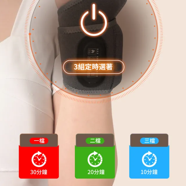 【暖研所】三檔熱敷震動按摩護腕帶 發熱保暖手腕熱敷帶 電加熱關節熱敷帶 腳踝護腕套 交換禮物(非醫療用)