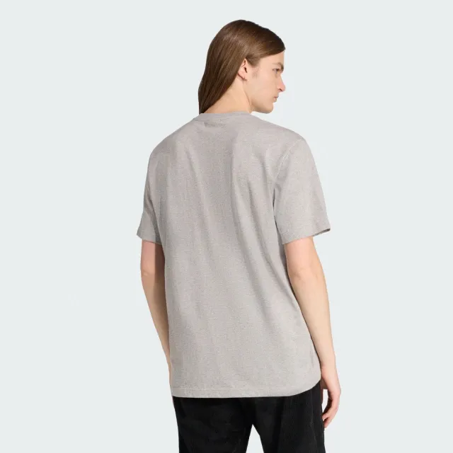 【adidas 愛迪達】短袖上衣 男 三葉草 MG LO SS T 灰 JY2991
