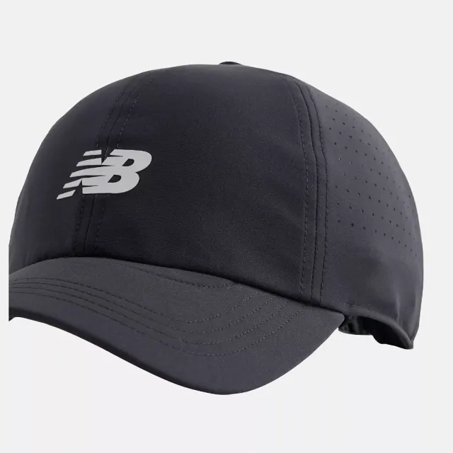 【NEW BALANCE】NB 帽子 運動帽 棒球帽 遮陽帽 透氣 黑 LAH00143BK