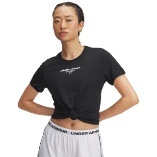 【UNDER ARMOUR】UA 女 Tech Script Graphic 短袖T-Shirt_6005846-001(黑色)