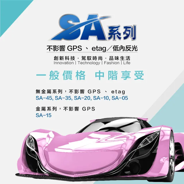 【SUN MARK 桑瑪克】隔熱紙 桑瑪克 SA-45 車身 轎車_送安裝(車麗屋)