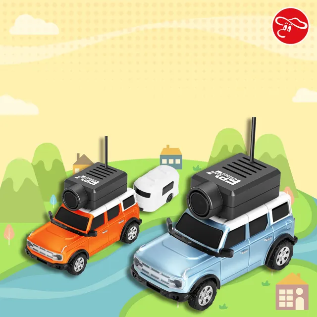 【瑪琍歐】1:64迷你遙控車 附攝影機與拖車/6406-C(遙控車 APP有拍照、攝像、VR功能)
