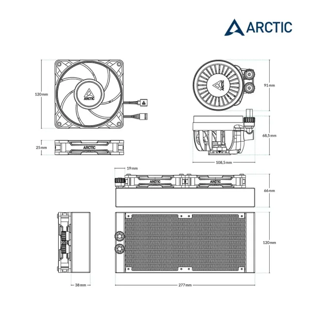 【Arctic】Liquid Freezer III Pro 240(水冷散熱器 一體式水冷)