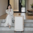 【Deseno 笛森諾】特洛伊PRO29.5吋真空壓縮｜前開式煞車行李箱(特仕版焦糖拿鐵_含真空壓縮機)