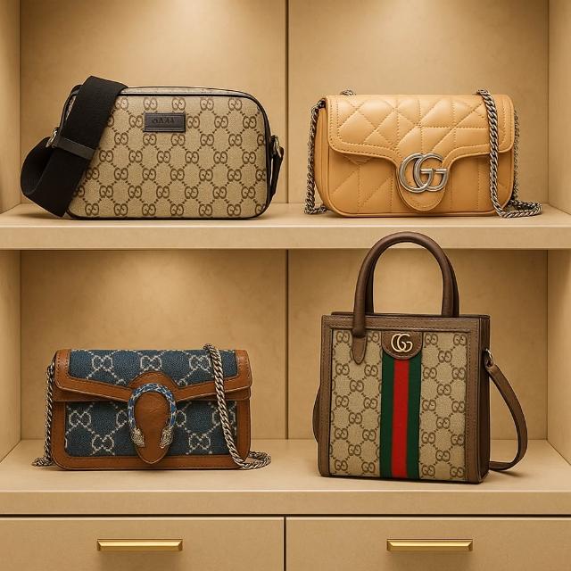 【GUCCI 古馳】經典斜背包/後背包/手機包/兩用包(款式任選)