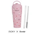 【WOKY 沃廚】三麗鷗聯名_渾圓杯770ml-附彈跳&矽膠吸管(隨行杯/吸管杯/保溫杯瓶/保冰杯瓶/水壺)