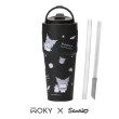 【WOKY 沃廚】三麗鷗聯名_渾圓杯770ml-附彈跳&矽膠吸管(隨行杯/吸管杯/保溫杯瓶/保冰杯瓶/水壺)