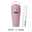 【WOKY 沃廚】三麗鷗聯名_渾圓杯770ml-附彈跳&矽膠吸管(隨行杯/吸管杯/保溫杯瓶/保冰杯瓶/水壺)
