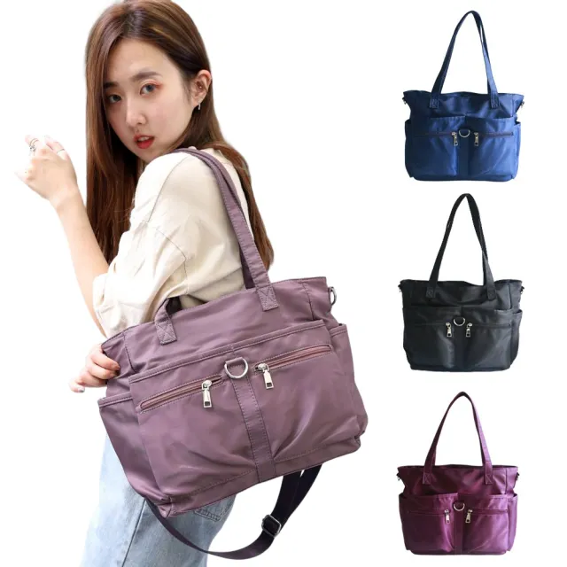 【Catsbag】雙11 大容量防潑水多口袋二用托特包G1725(防水包 #斜背包 #側肩包 #托特包)
